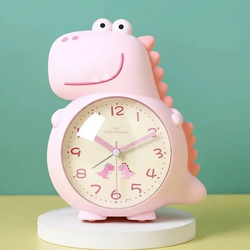 Kinderwecker – Dinosaurierform mit sanftem Wecklicht und zwei Alarmtönen