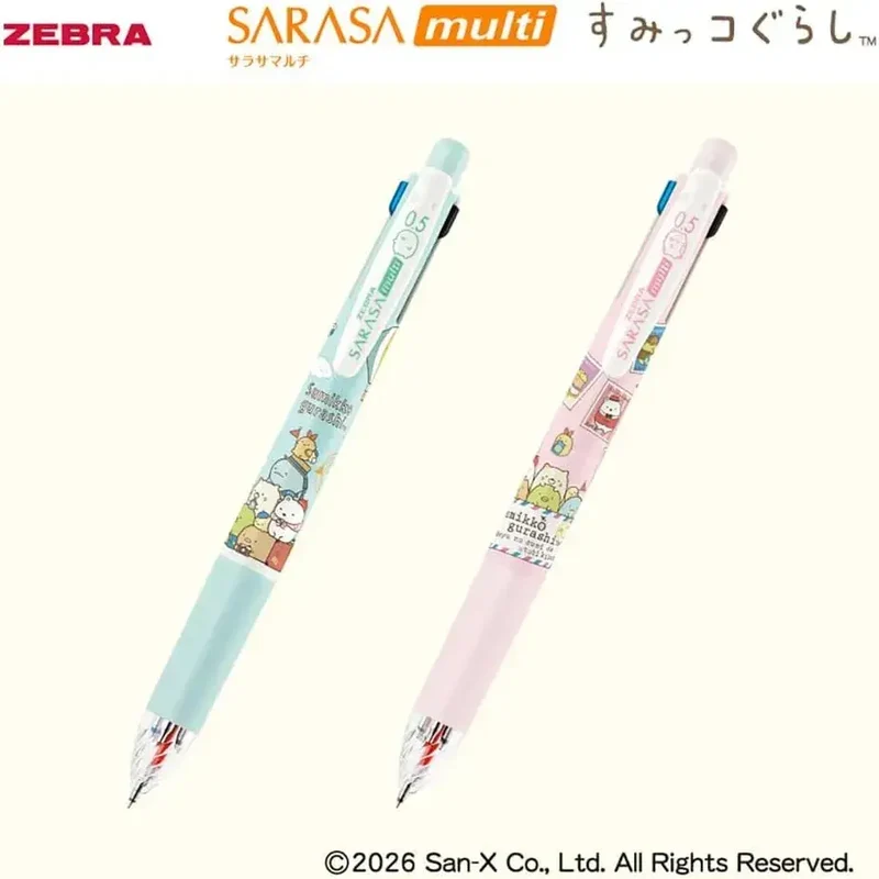 Zebra Sarasa Multi Gel Ink Pen, 5-Function Sumikkogurashi Japan