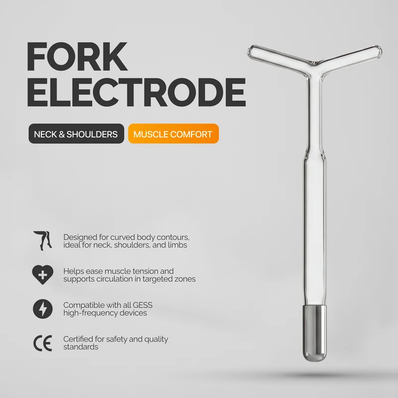 Fork Electrode for High Frequency Massager (new)