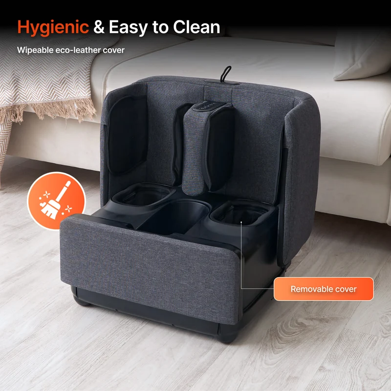 GESS PUF Foot & Calf Massager 3-in-1 GREY