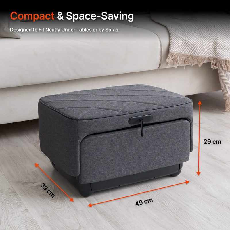 GESS PUF Foot & Calf Massager 3-in-1 GREY