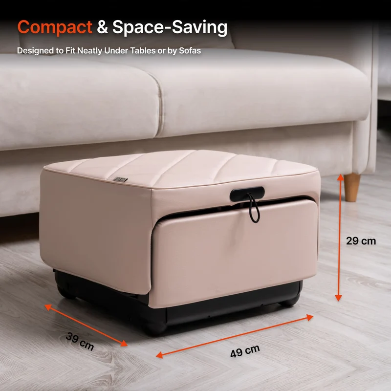 GESS PUF Foot & Calf Massager 3-in-1 BEIGE