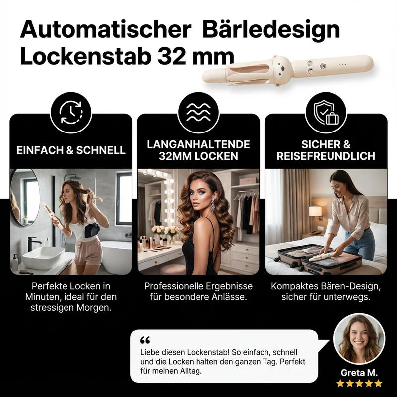 Automatischer Lockenstab 32 mm