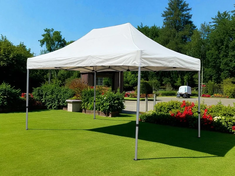 4.5x3m Faltschirm Pavillon Gartenpavillon Partyzelt Gartenzelt beige
