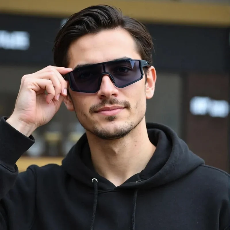 Sportsonnenbrille – Beschichtete Gläser mit UV-Filter und Wrap-Fassung