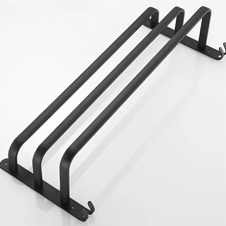 Handtuchhalter – Aluminium mit zwei oder drei Stangen, 40 oder 60 cm breit