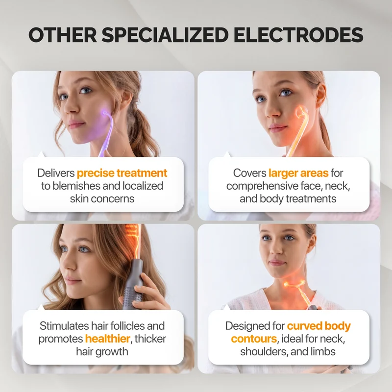 Spoon Electrode for High Frequency Massager