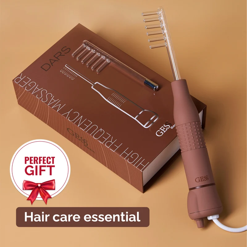 GESS Dars High-Frequency Massager Original Darsonval for Hair Growth & Scalp Treatment