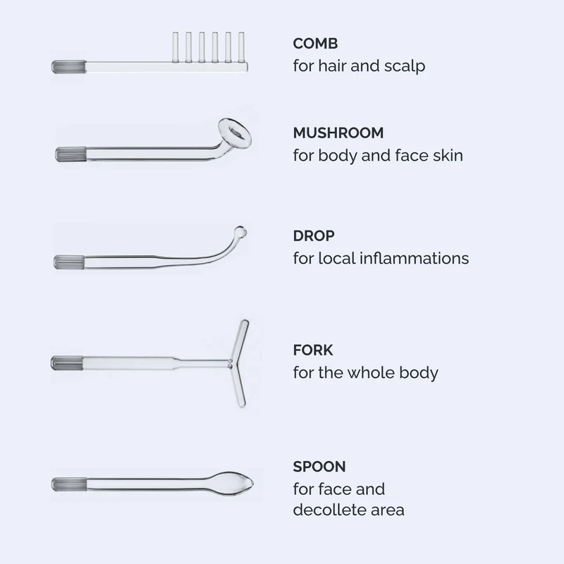 GESS Dars High Frequency Massager Original Darsonval 5 in 1 stimulates hair health for men and women