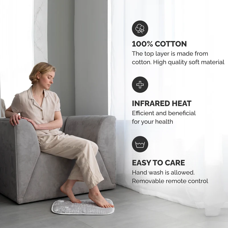 EcoSapiens Heating pad grey 40x50 cm