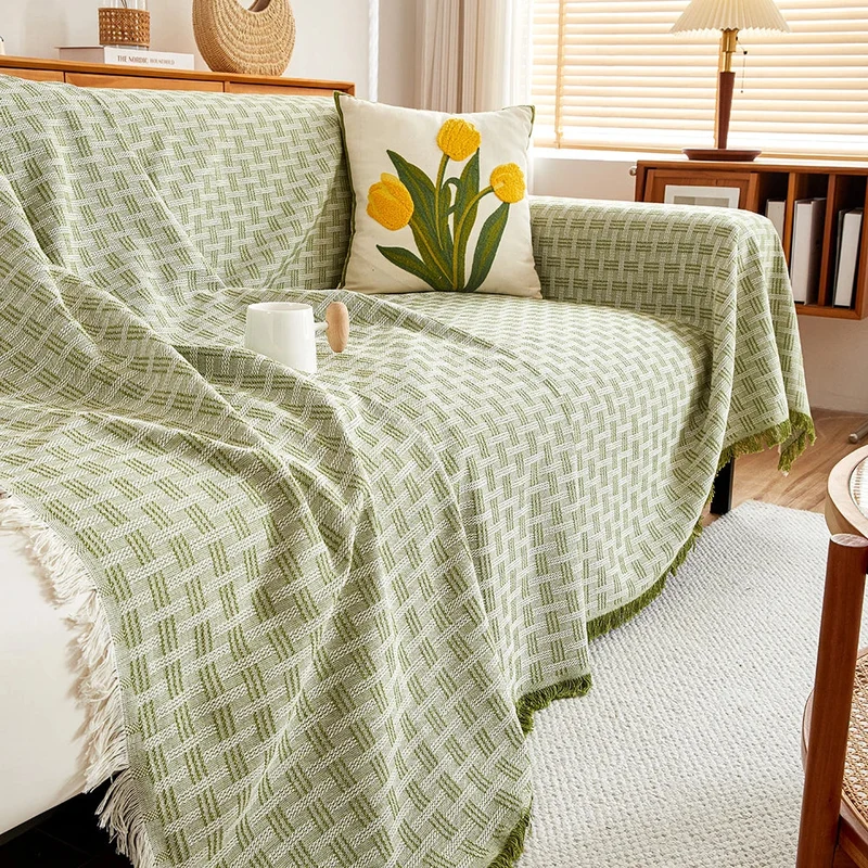 Sofabezug wendbar – Weicher Baumwollmix in fünf Größen bis 340 cm