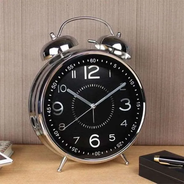 Wecker XL – Retro-Zifferblatt mit 23,5 cm und Betrieb über AA-Batterie