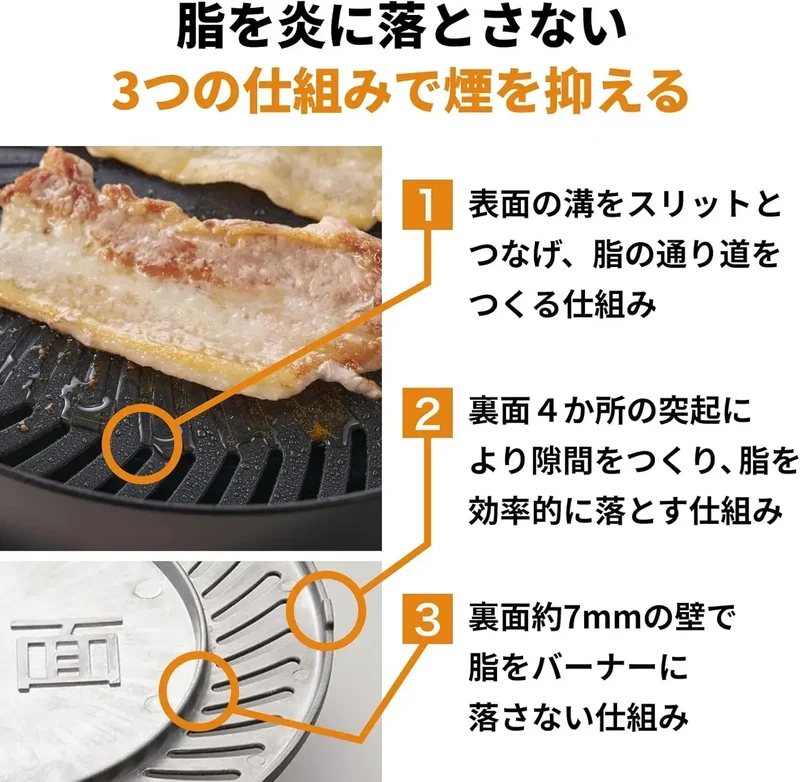 Iwatani Yakimaru Smokeless Cassette Gas Stove 9.2-Inch Black