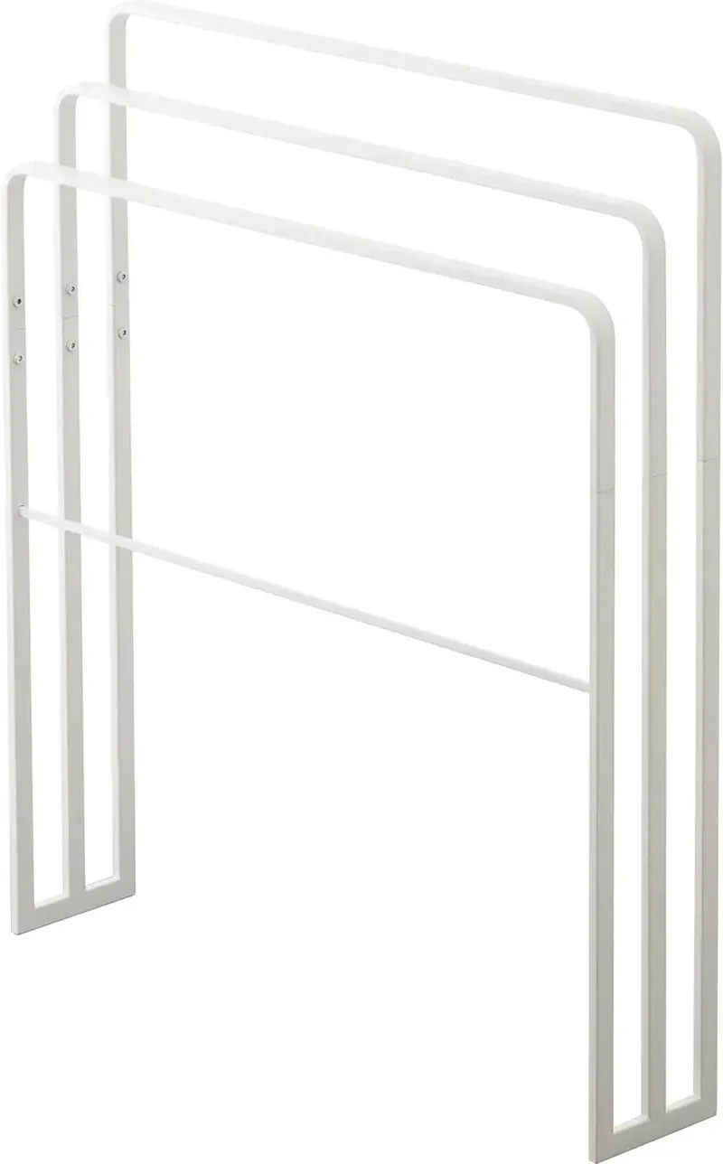 Yamazaki Jitsugyo Bath Towel Hanger Rack - Space-Saving Design