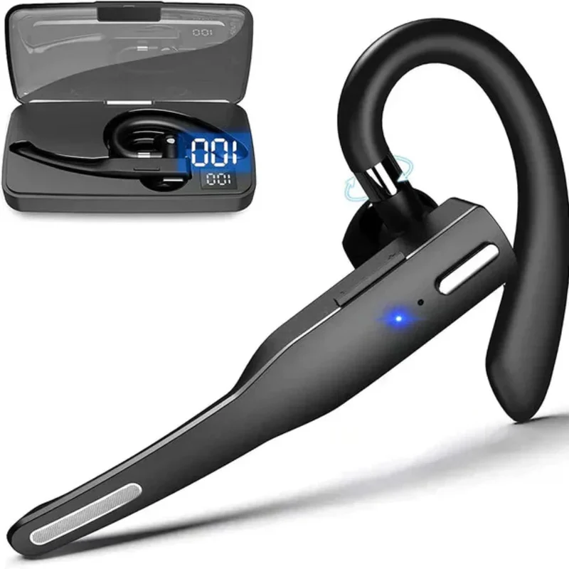 Headset mit zwei Mikrofonen – Bluetooth 5.1 und Taste an der Ohrmuschel