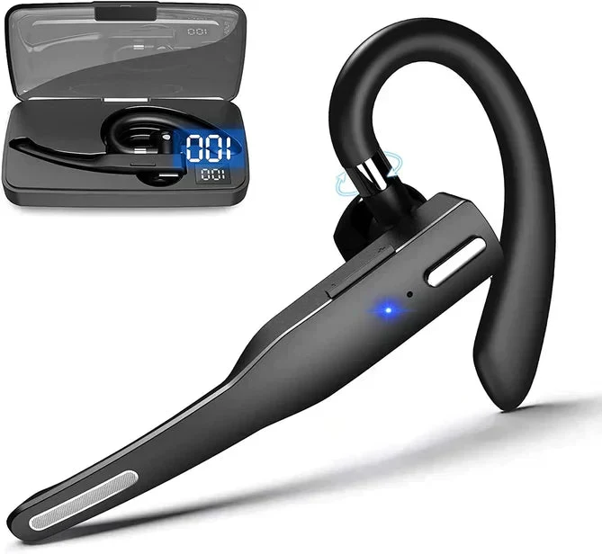 Headset mit zwei Mikrofonen – Bluetooth 5.1 und Taste an der Ohrmuschel