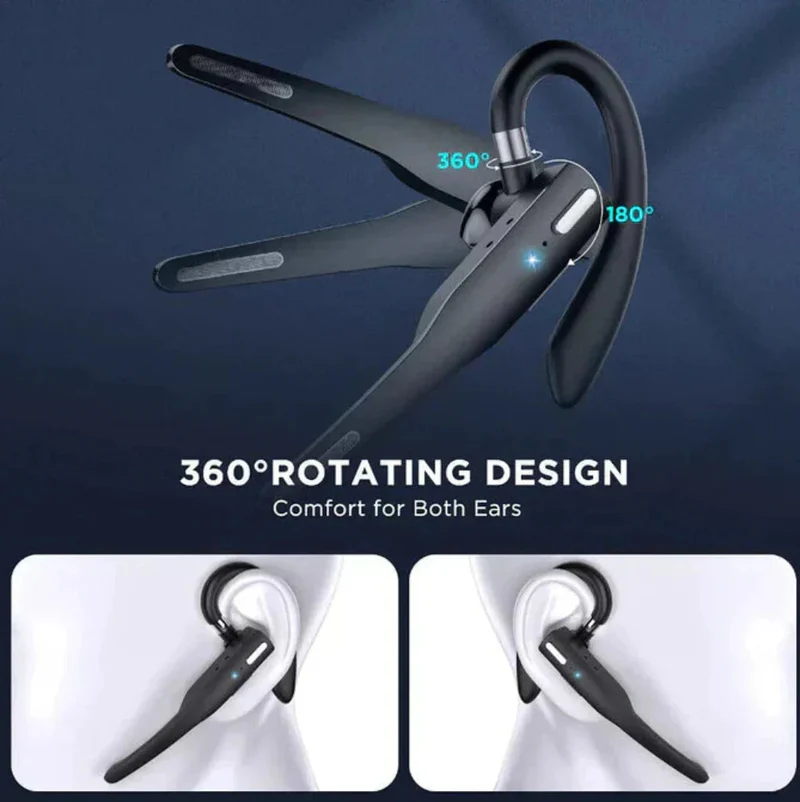Headset mit zwei Mikrofonen – Bluetooth 5.1 und Taste an der Ohrmuschel