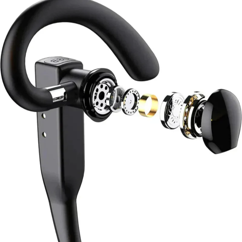 Headset mit zwei Mikrofonen – Bluetooth 5.1 und Taste an der Ohrmuschel
