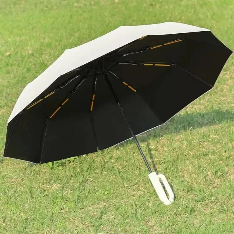 Regenschirm mit Automatik – 100 cm Spannweite, acht Streben, UV-Schutz