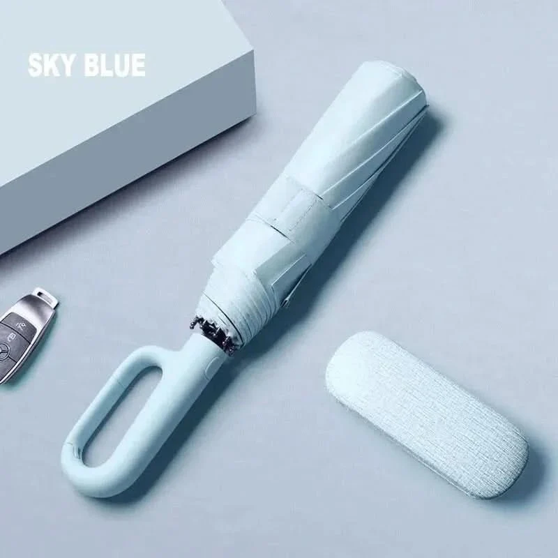 Regenschirm mit Automatik – 100 cm Spannweite, acht Streben, UV-Schutz