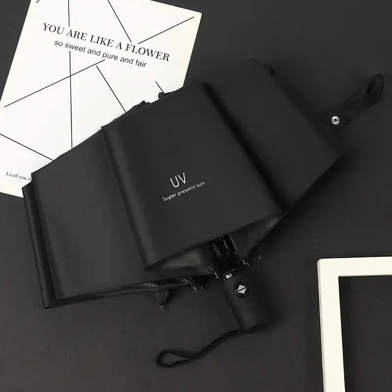 Taschenschirm – Windstabiles Gestell mit UPF 50+ und rutschfestem Griff