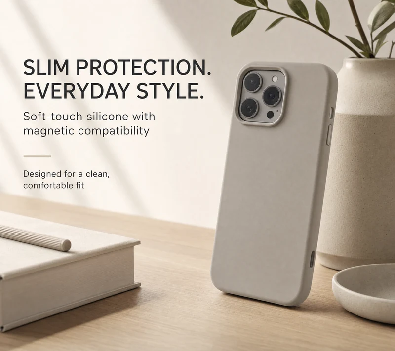 iPhone Hülle MagSafe – Silikonhülle mit Soft Touch und Kameraschutz