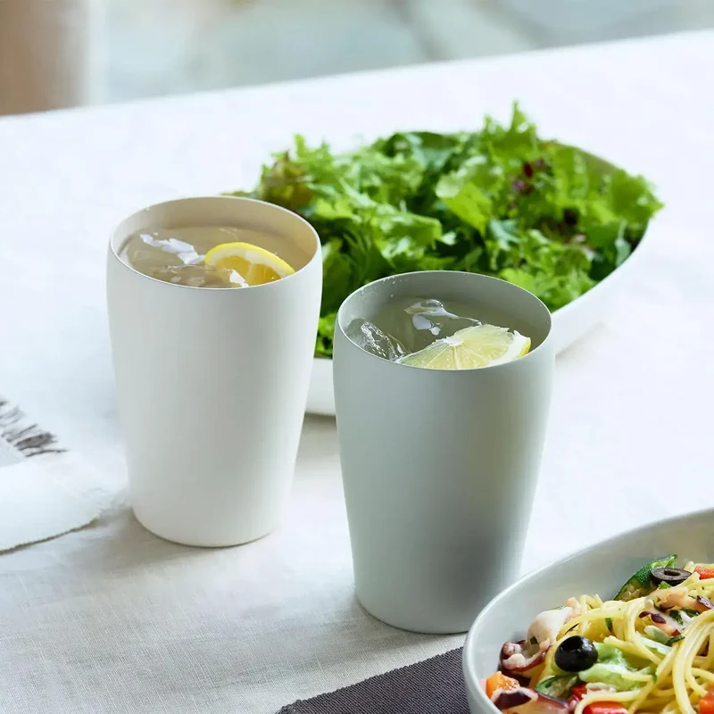 MUJI Stainless Steel Vacuum Tumbler Light Green 450ml Double Wall