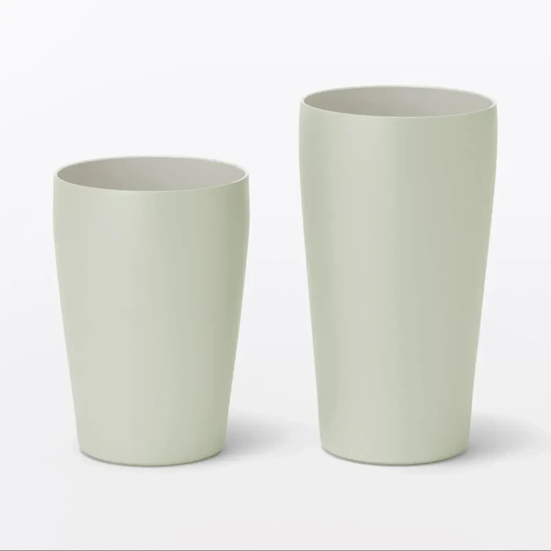 MUJI Stainless Steel Vacuum Insulated Tumbler 600ml Light Green Safe