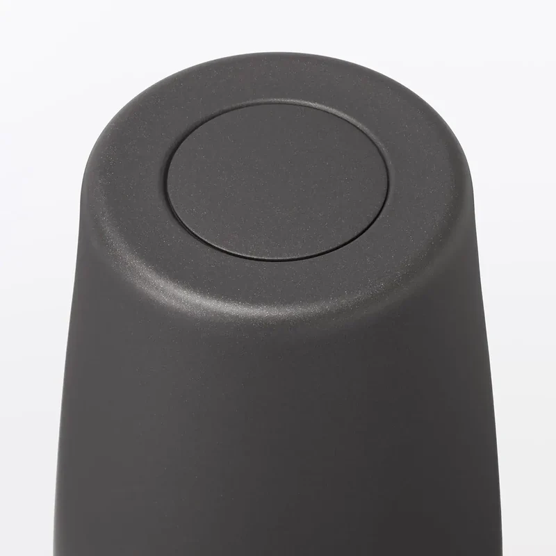 MUJI Vacuum Insulated Steel Drink Tumbler, 450 ml, Charcoal Gray