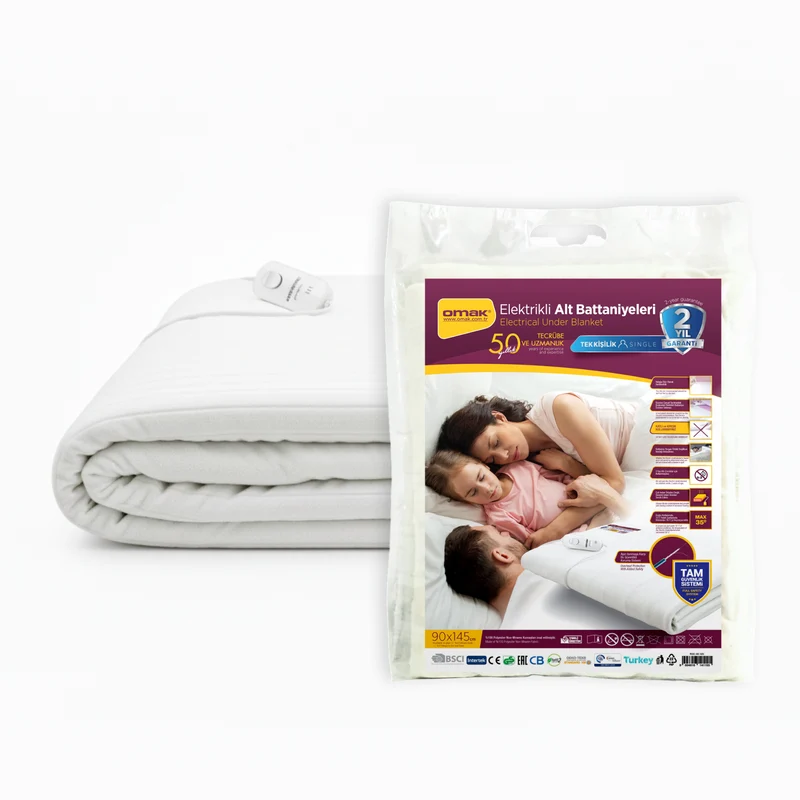 Single Size electric blanket with heating (very warm) OMAK 120x90cm