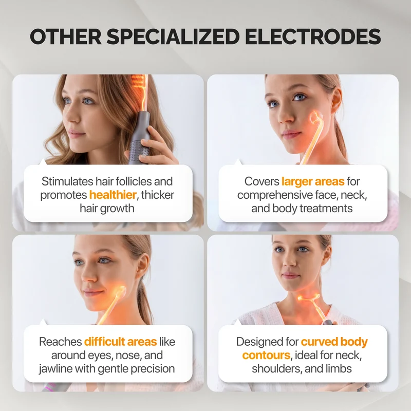 Drop Electrode for High Frequency Massager