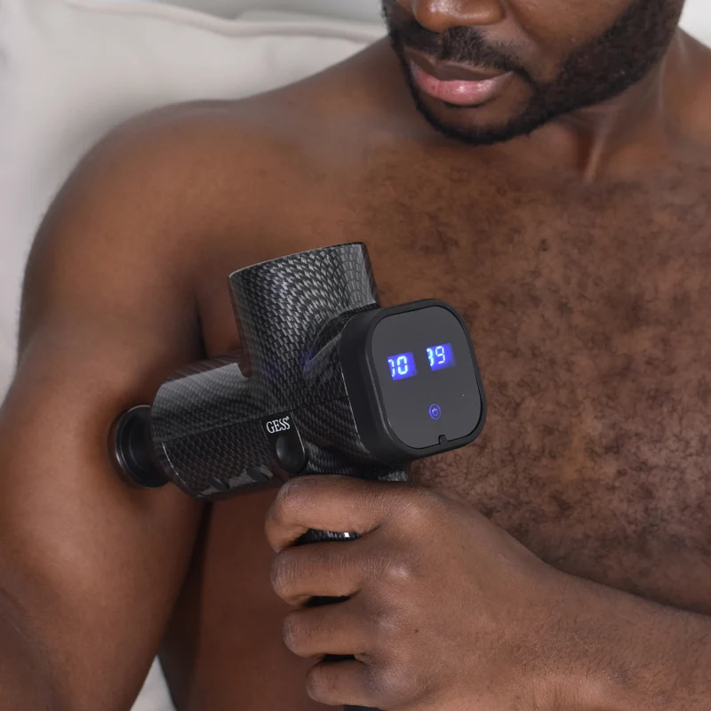 GESS Revolver Muscle Massage Gun with 9 Heads