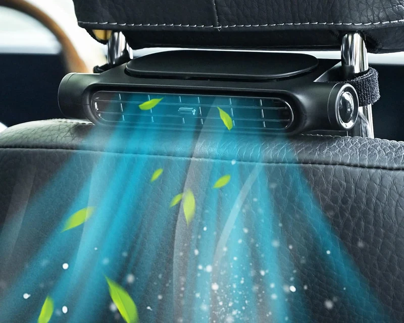 Auto Ventilator 2er-Set – Flügellos, 3 Stufen & Kopfstützenmontage