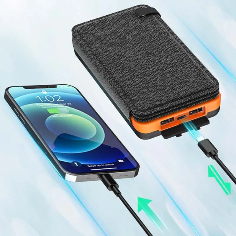 Solar Powerbank 25.000 mAh – 4 Solarpanels & USB-C Schnellladung