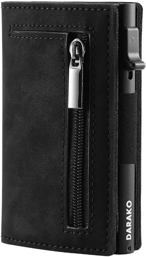 Geldbörse Herren RFID – Slim Wallet mit Kartenauswurf & Münzfach
