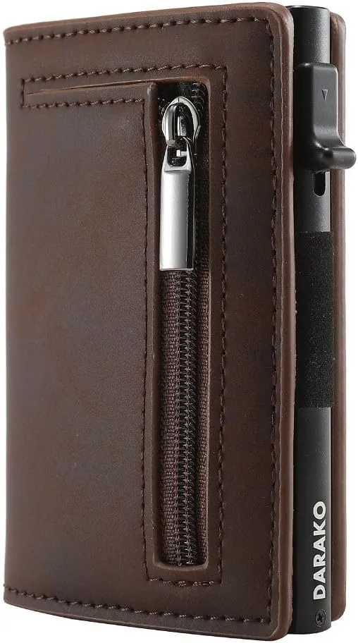 Geldbörse Herren RFID – Slim Wallet mit Kartenauswurf & Münzfach