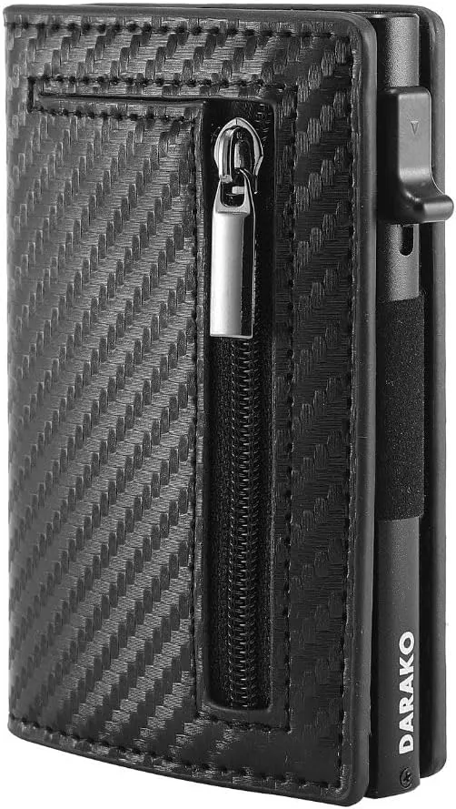 Geldbörse Herren RFID – Slim Wallet mit Kartenauswurf & Münzfach