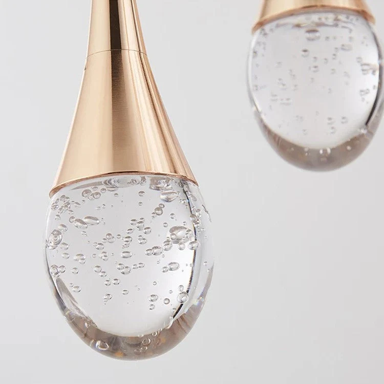 Pendelleuchte Glas – Tropfenform mit Warmweißem LED-Licht