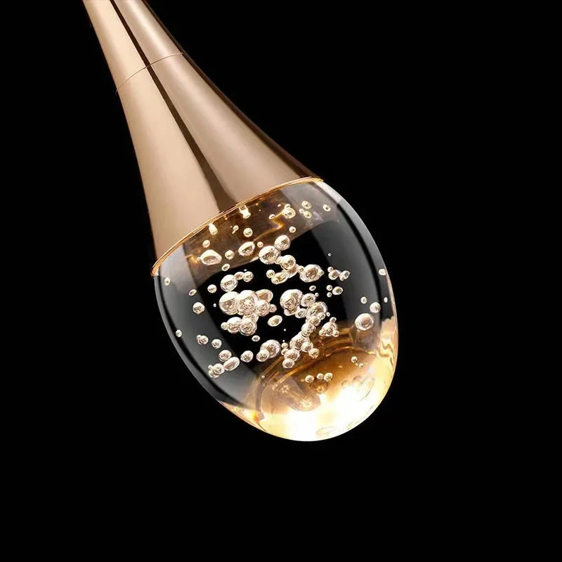 Pendelleuchte Glas – Tropfenform mit Warmweißem LED-Licht
