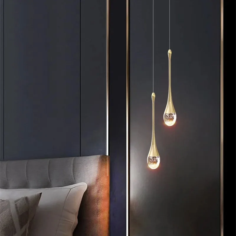 Pendelleuchte Glas – Tropfenform mit Warmweißem LED-Licht