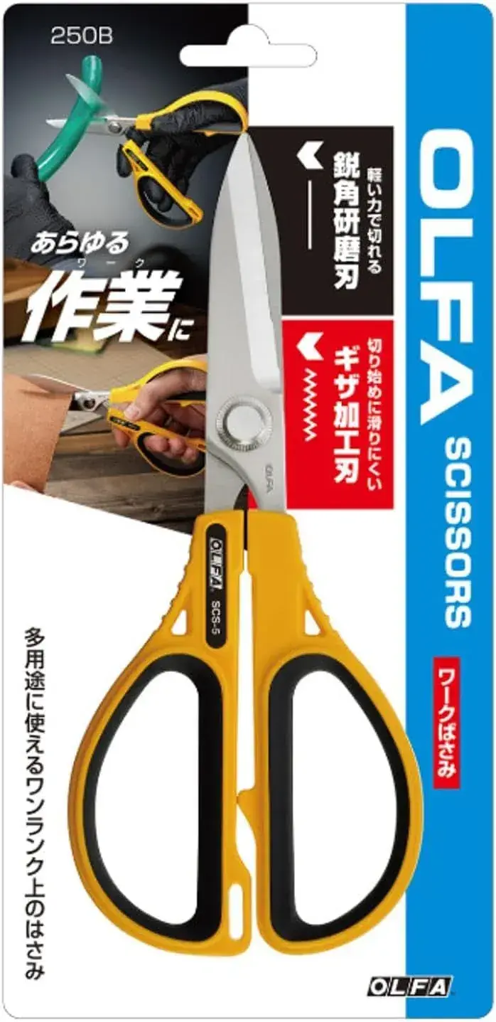 OLFA 250B Work Scissors Stainless Steel Surface Cutting Tool