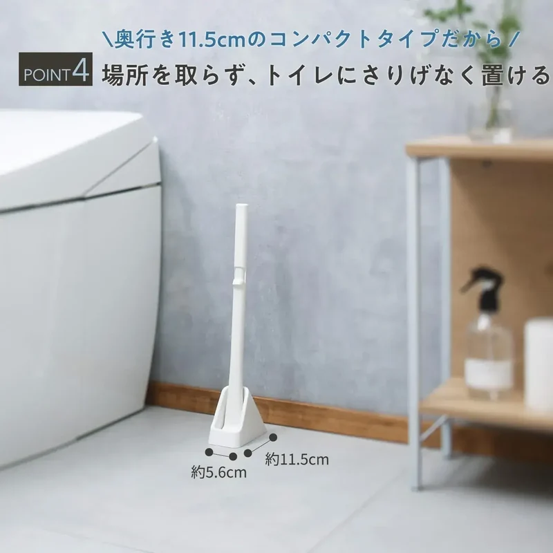 Marna Disposable Antibacterial Flushable Toilet Brush Slim 11.5cm
