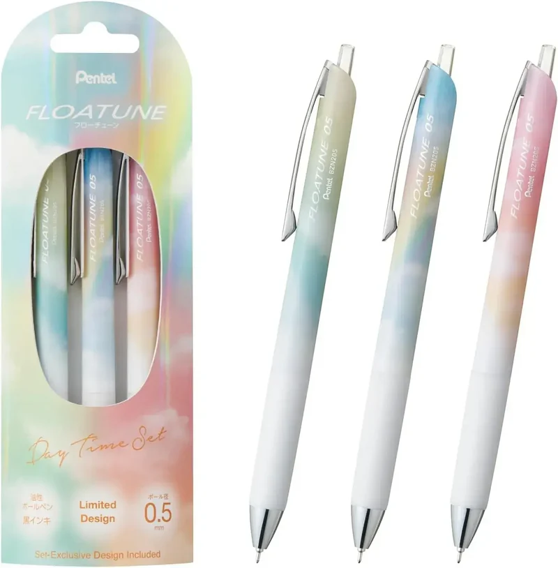 Pentel Flotune Oil Ballpoint Pen Night Time Limited Set 0.5mm