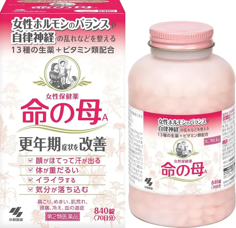 Kobayashi Inochi No Haha Women's Health Tablets 840 Count 3-Pack