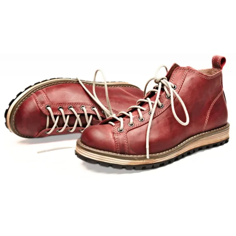 Haferl Sneaker – Kuhleder-Sohle mit Hohem Schaft für Trachten