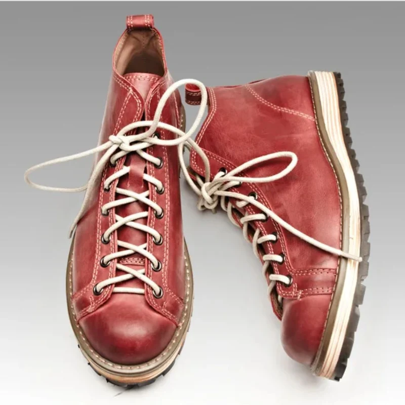 Haferl Sneaker – Kuhleder-Sohle mit Hohem Schaft für Trachten