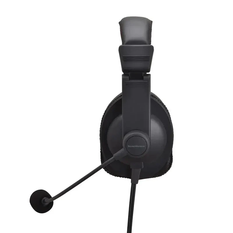 Soundwarrior Lightweight Wired USB C Headset with Adapter for Daily Audio