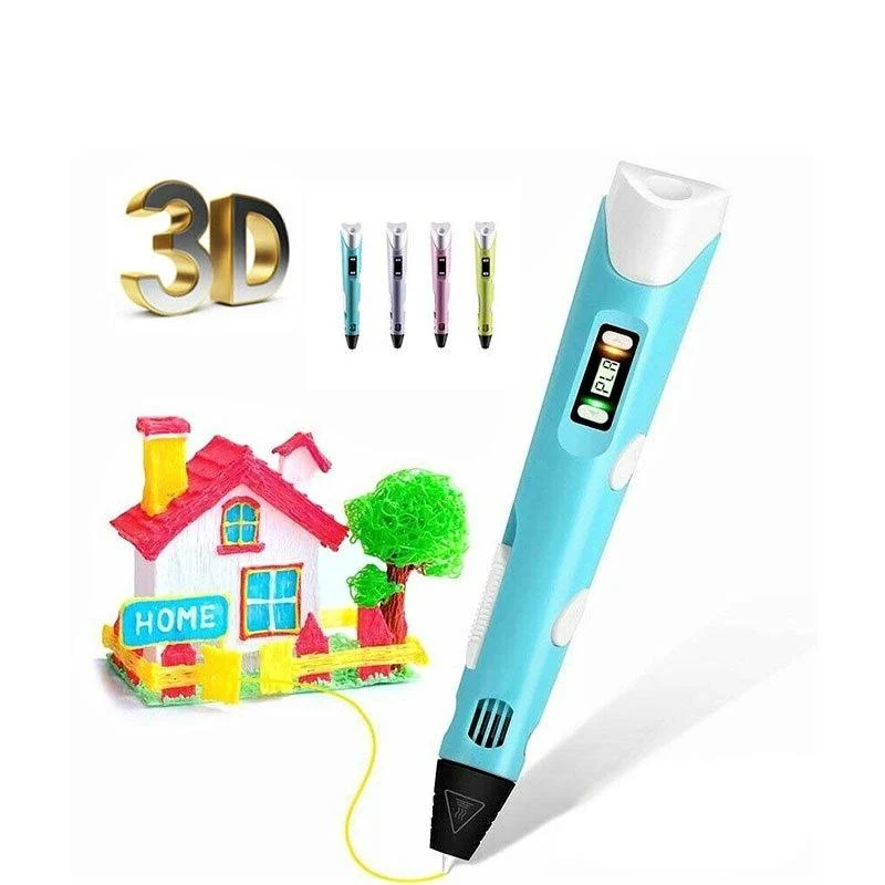 3D-Stift – Einstellbare Temperatur & 50 m PLA-Filament im Set