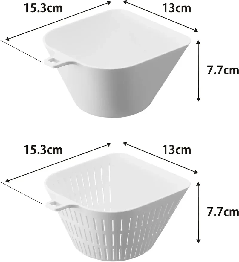 Yamazaki Tower Chili Bowl Colander Kitchen Storage Set 23.7 fl oz