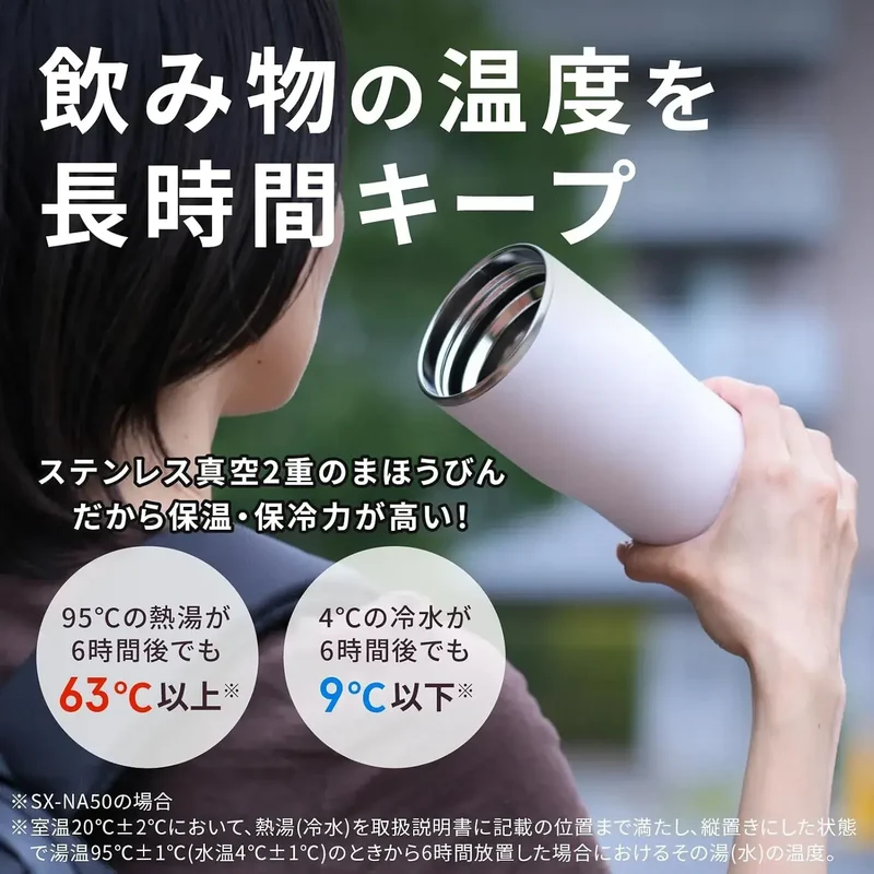 Zojirushi Carrying Tumbler Vacuum Bottle 0.5 L Fiji Pink Lid